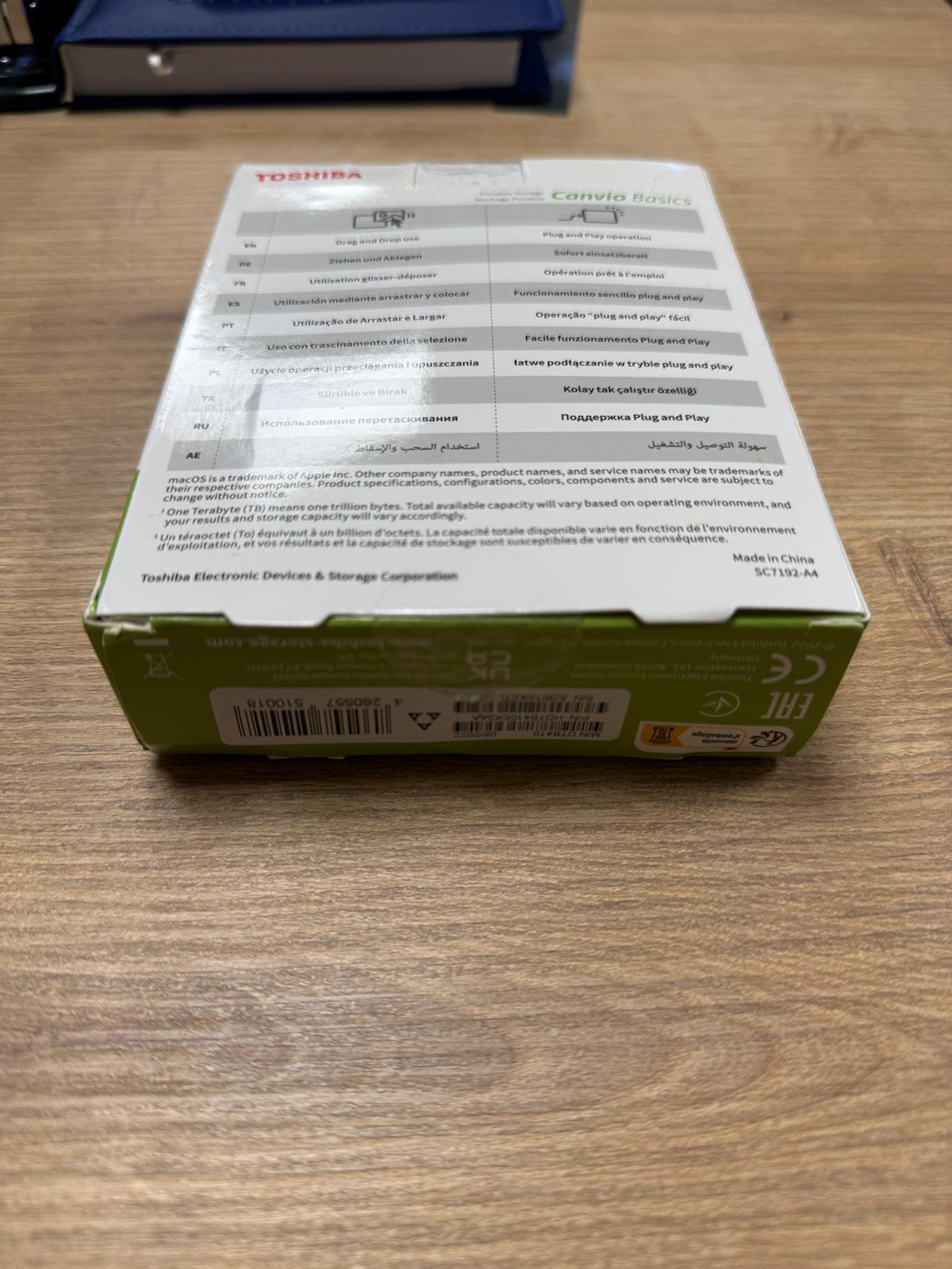 Toshiba Canvio Basics HDTB410EK3AA USB 3.0 2.5 1 TB Harici Harddisk